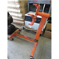 Engine stand.