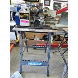 Mastercraft work bench with mini lathe