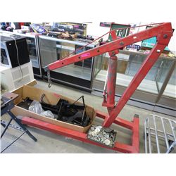 Hydraulic engine hoist