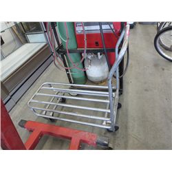 Metal rolling cart