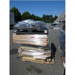 Skid of pallet racking.