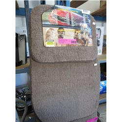 Carpeted beige car mats