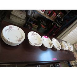 13 pieces of porcelain dinner ware