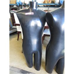 Free standing male mannequin - black