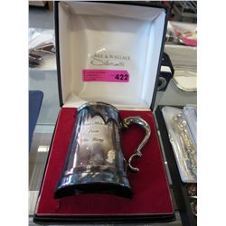 Silver plated tankard