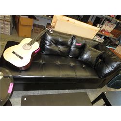 Bonded leather condo size couch