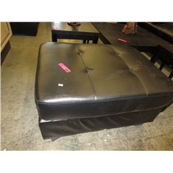Bonded leather ottoman 26" x 33" x 18"