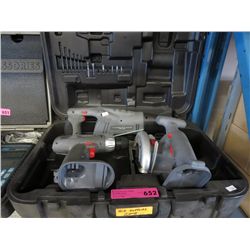 Superior brand cordless tools in case