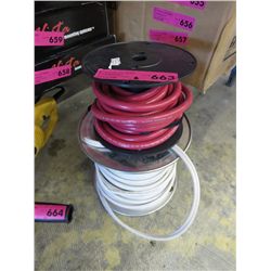 Two small spools of electrical wire