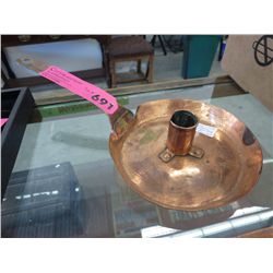 Copper chamber stick-circa 1850