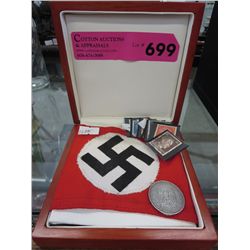 Nazi Germany armband &1934 coin and stamps