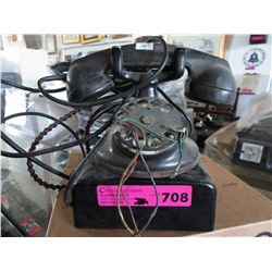 Vintage rotary dial telephone