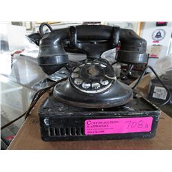 Vintage rotary dial telephone