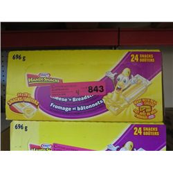 4 cases of Kraft handi-snacks