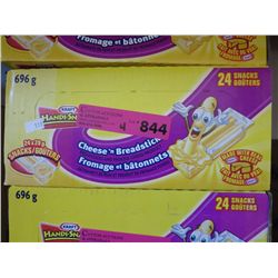 4 cases of Kraft handi-snacks