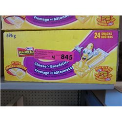 4 cases of Kraft handi-snacks