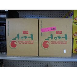 3 cases of apple green tea