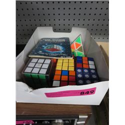 Vintage Rubik's Cubes & magic solution book
