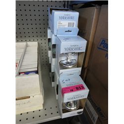 10 Robe hooks, silver coloured. New in box