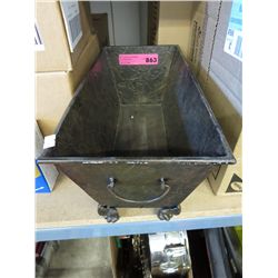 Metal planter 16" x 8" x 7"
