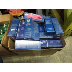 Box of organic massage oil