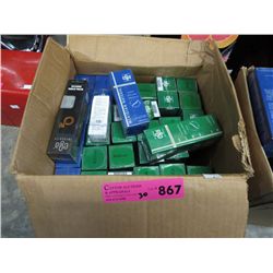 Box of organic massage oil