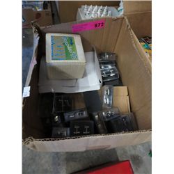 Box of cuff links and tie bars - new