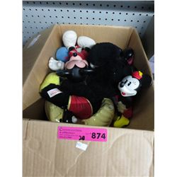 Box of Disney toys.