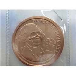 George Washington 2013 1 oz. copper round