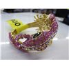 Image 1 : Ladies pink hand set crystal gecko bangle