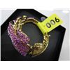 Image 3 : Ladies pink hand set crystal gecko bangle