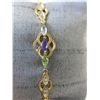 Image 1 : Diamond & multi-gemstone tennis bracelet