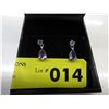 Image 2 : New amethyst & diamond drop earrings