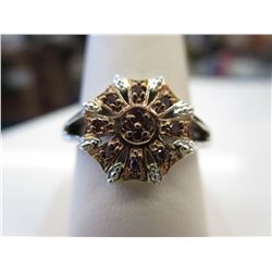 Rare diamond cluster ring