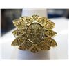 Image 1 : Yellow diamond .19 carat cluster ring.