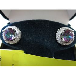 New - 2 carat Mystic Topaz gemstone earrings
