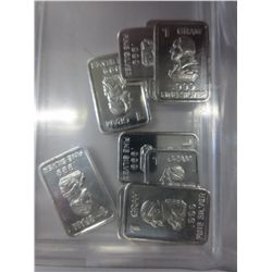 10 x .999 Solid Silver US "George Washington" bars