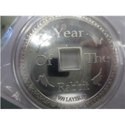 Year of the Rabbit 1 oz. Chinese coin.