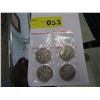 Image 2 : 4x Old Style Canadian half dollar coins