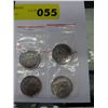 Image 2 : 4x Canadian half dollar coins. New crown design