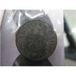 10 x WWII Nazi German eagle & swastika coins