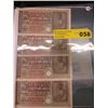 Image 1 : 4x WWII Nazi German Reichsmark bills