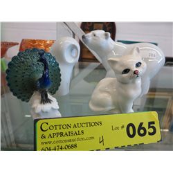4 Figurines - Lladro, Royal dux, Beswick