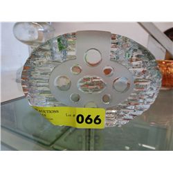 Scandinavian glass candle holder