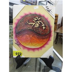 Painted oil on canvas, Signed