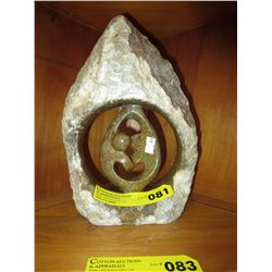 Carved stone statue