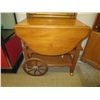 Image 1 : Rolling tea trolley with drop down sides
