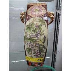 Vintage hand painted glazed vase