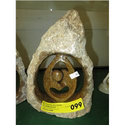 Carved stone statue