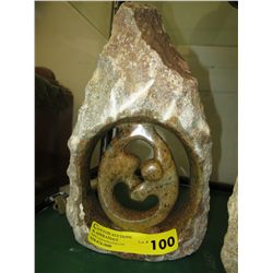Carved stone statue